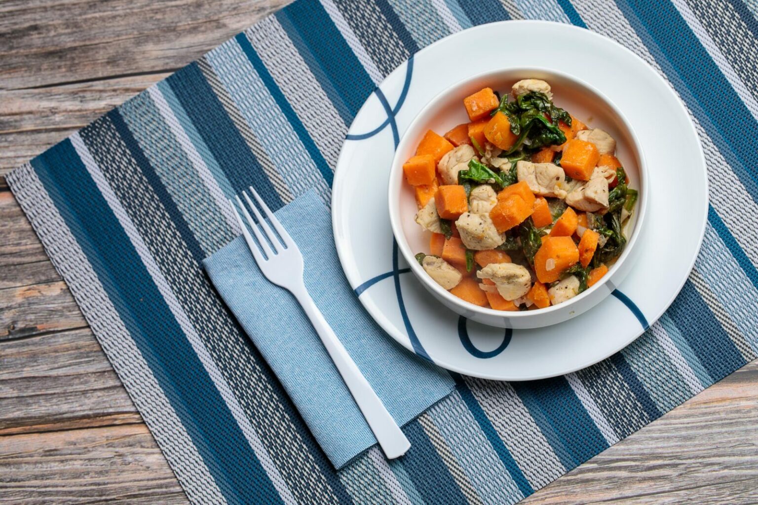 sweet potato hash in a bowl